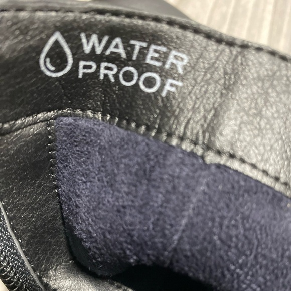 Vionic BrynnBlack Leather Waterproof ankle Boots Comfort Orthotopic Sole S8 X-14 - Picture 11 of 13